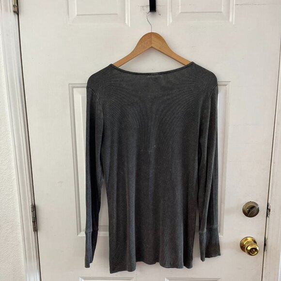 Torrid Woman's Plus-Size Cotton Modal Rib Lace V-Neck Henley Tunic Sz 18/20 - Picture 5 of 10